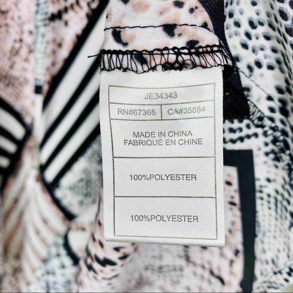 Jack Geometric Multi Pattern Snake Print Blouse T… - image 7